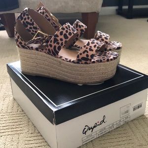 Leopard Platform sandals